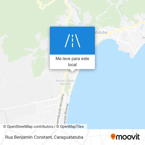 Rua Benjamin Constant mapa