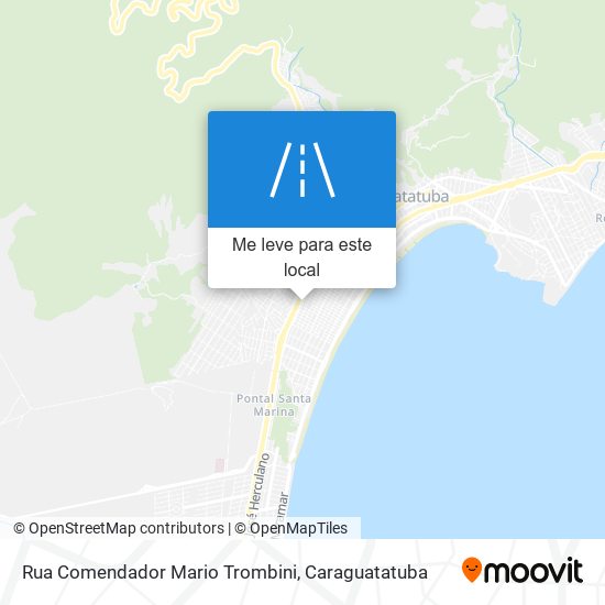 Rua Comendador Mario Trombini mapa