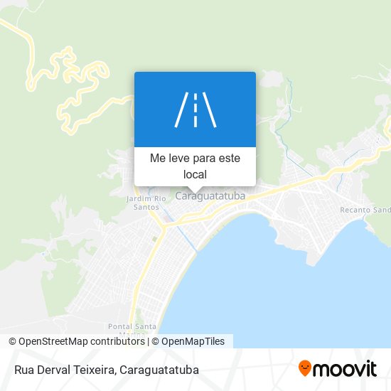 Rua Derval Teixeira mapa