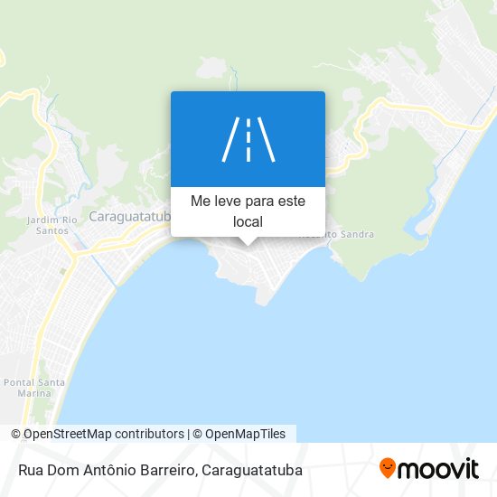 Rua Dom Antônio Barreiro mapa