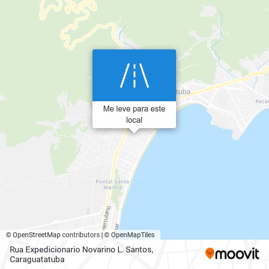Rua Expedicionario Novarino L. Santos mapa