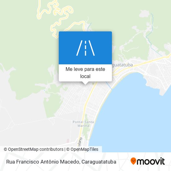 Rua Francisco Antônio Macedo mapa