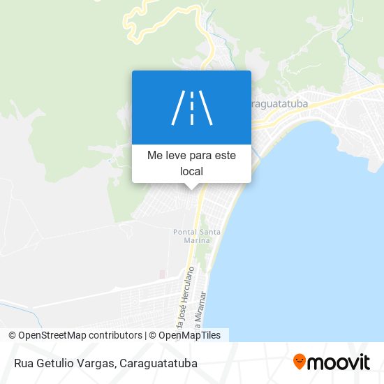 Rua Getulio Vargas mapa