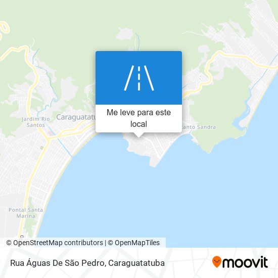 Rua Águas De São Pedro mapa