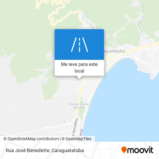Rua José Benedette mapa