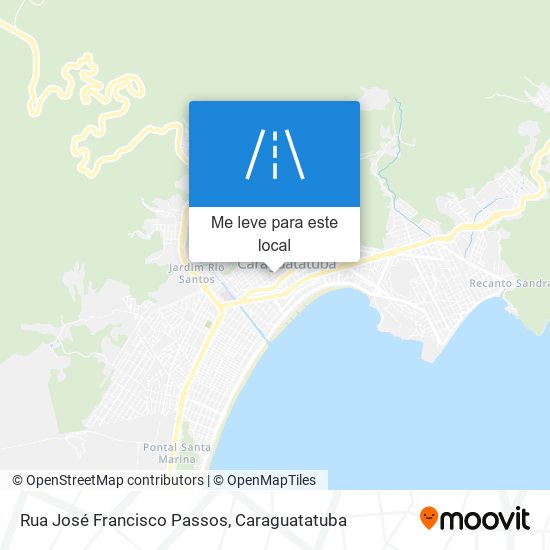 Rua José Francisco Passos mapa
