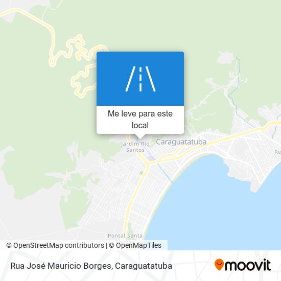 Rua José Mauricio Borges mapa