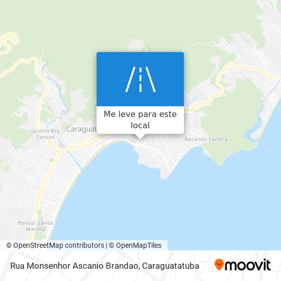 Rua Monsenhor Ascanio Brandao mapa
