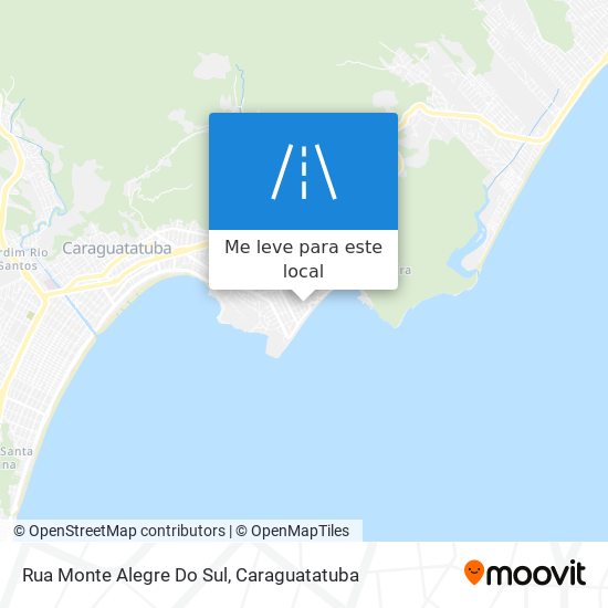 Rua Monte Alegre Do Sul mapa