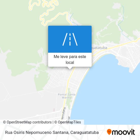 Rua Osiris Nepomuceno Santana mapa