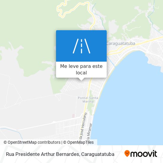 Rua Presidente Arthur Bernardes mapa