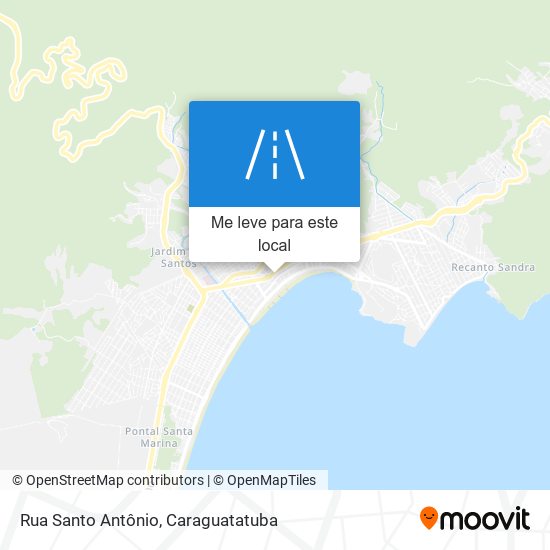 Rua Santo Antônio mapa