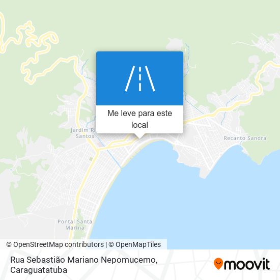 Rua Sebastião Mariano Nepomucemo mapa