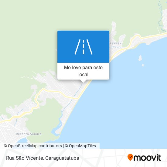 Rua São Vicente mapa