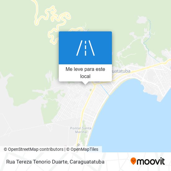 Rua Tereza Tenorio Duarte mapa