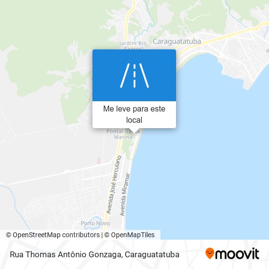 Rua Thomas Antônio Gonzaga mapa