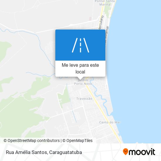 Rua Amélia Santos mapa