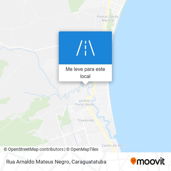 Rua Arnaldo Mateus Negro mapa
