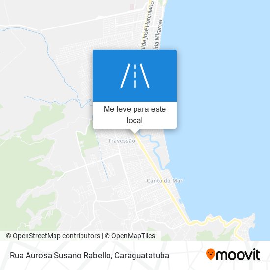 Rua Aurosa Susano Rabello mapa