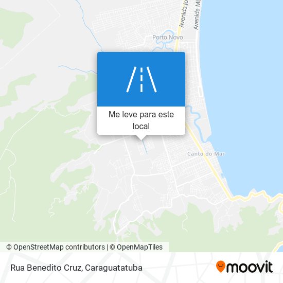 Rua Benedito Cruz mapa