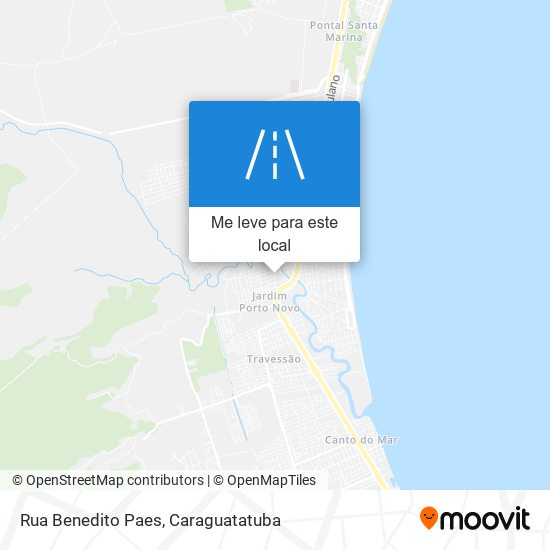 Rua Benedito Paes mapa