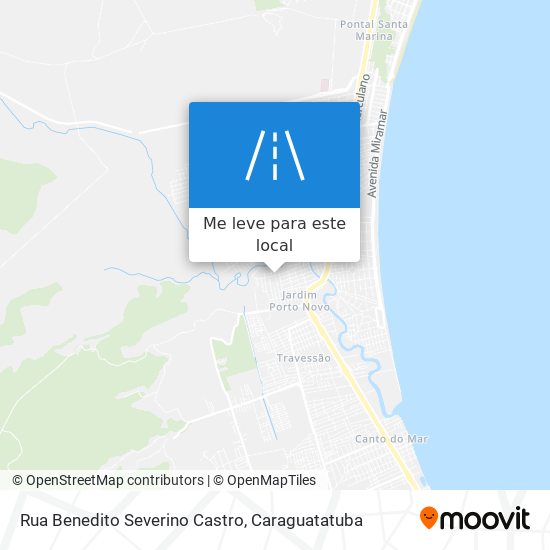 Rua Benedito Severino Castro mapa