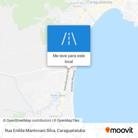 Rua Enilda Mantovani Silva mapa
