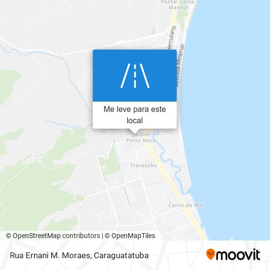 Rua Ernani M. Moraes mapa