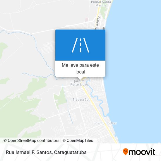 Rua Ismael F. Santos mapa