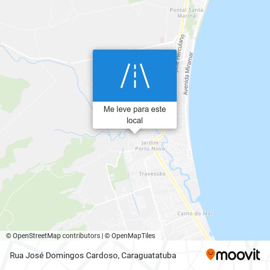 Rua José Domingos Cardoso mapa