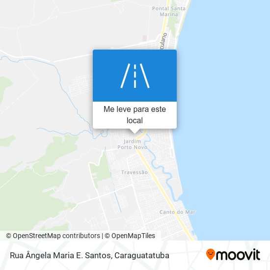 Rua Ângela Maria E. Santos mapa