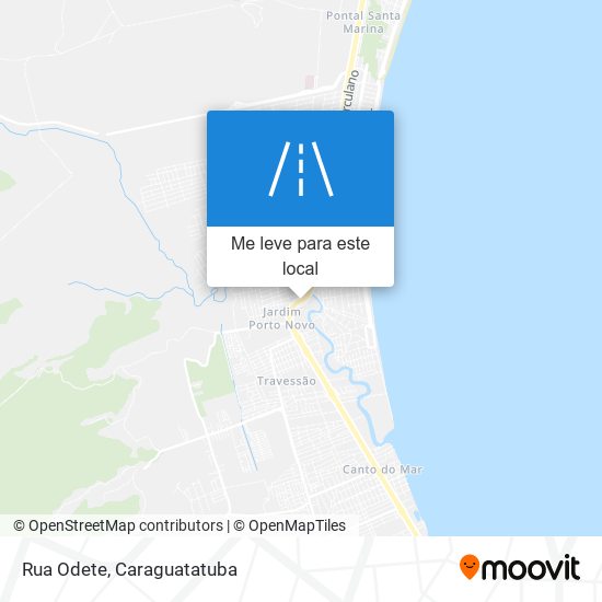 Rua Odete mapa