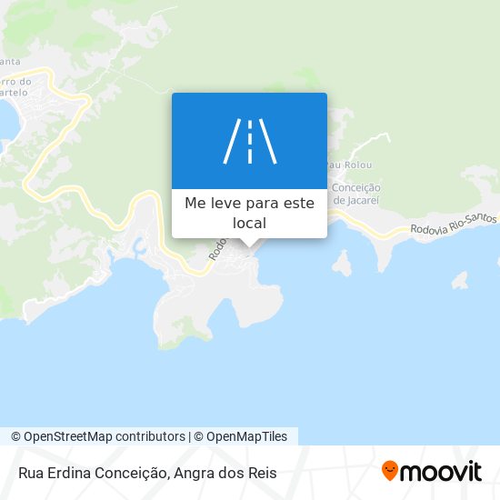 Rua Erdina Conceição mapa