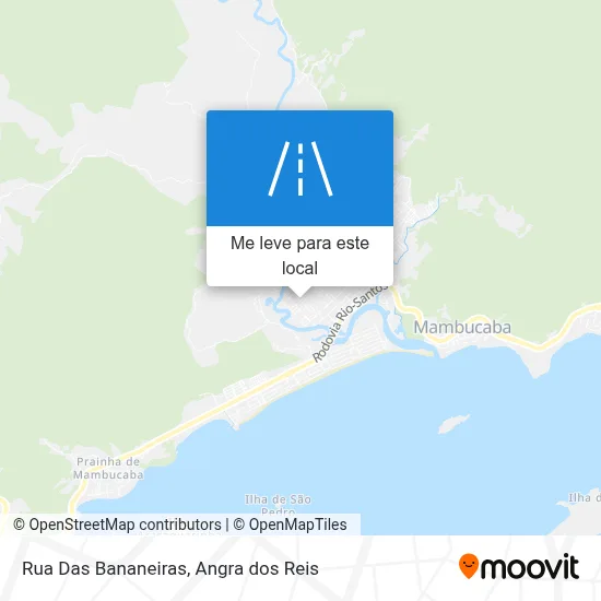 Rua Das Bananeiras mapa