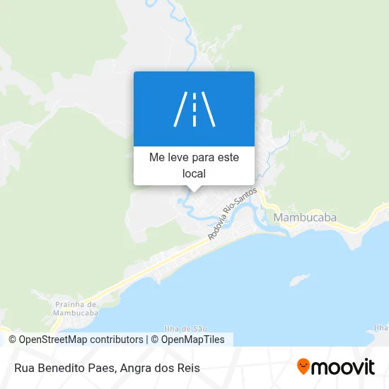 Rua Benedito Paes mapa