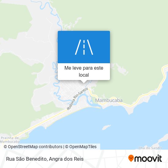 Rua São Benedito mapa