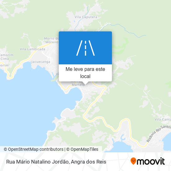 Rua Mário Natalino Jordão mapa