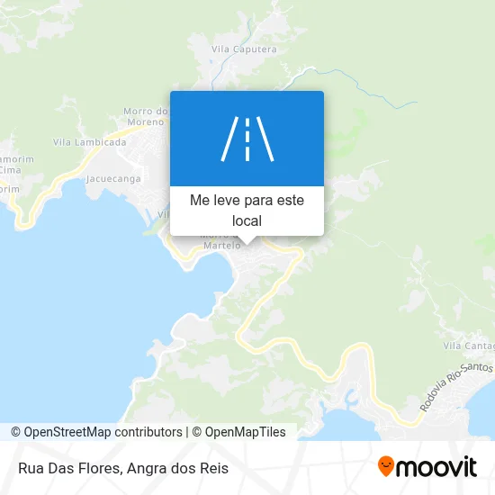 Rua Das Flores mapa