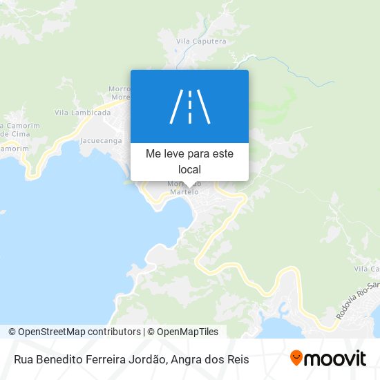 Rua Benedito Ferreira Jordão mapa