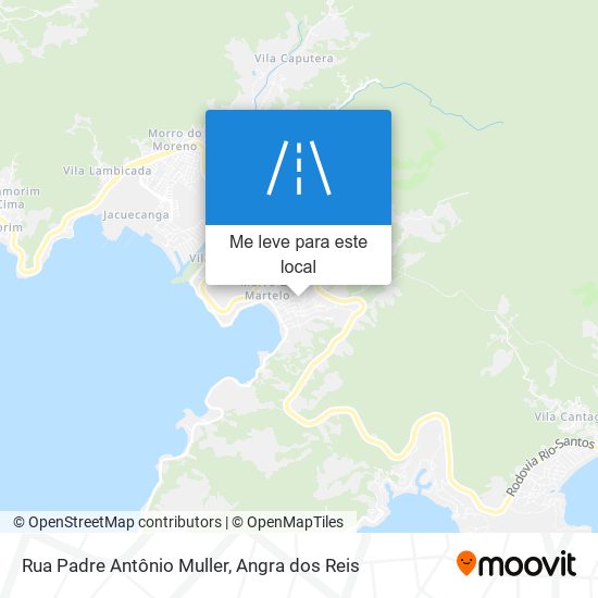 Rua Padre Antônio Muller mapa