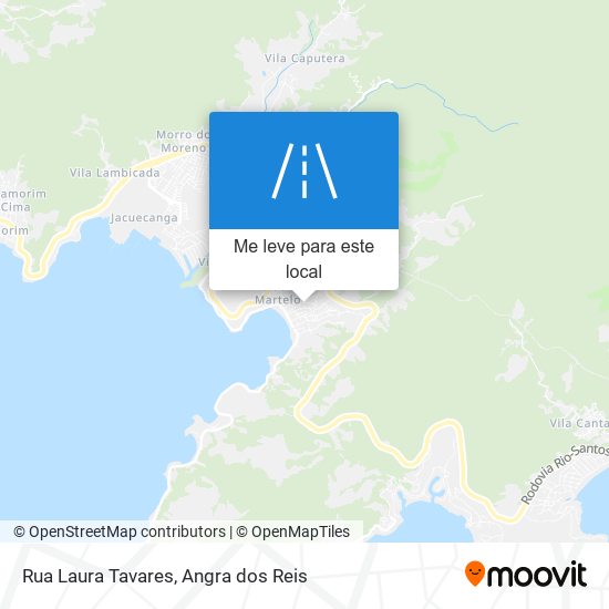 Rua Laura Tavares mapa