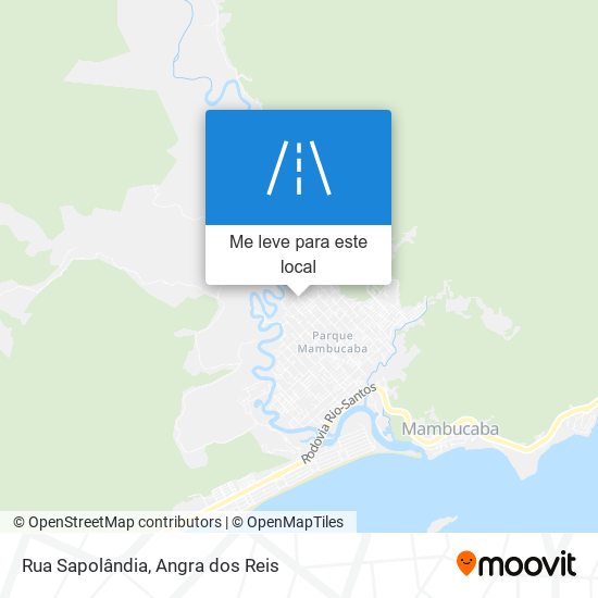 Rua Sapolândia mapa