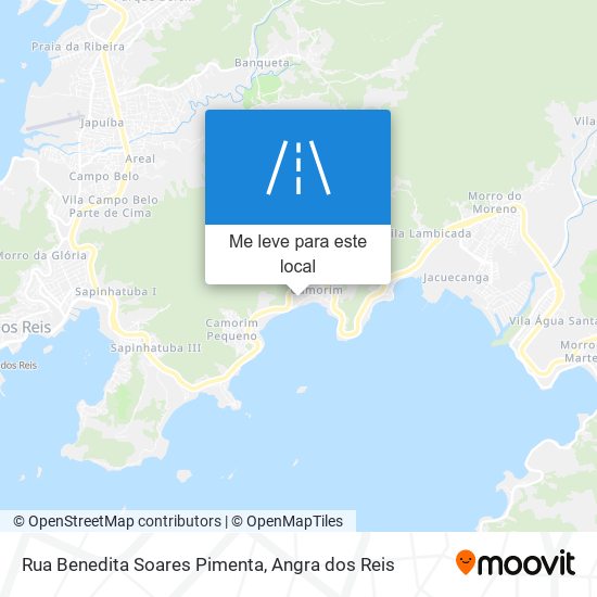 Rua Benedita Soares Pimenta mapa