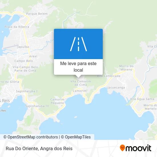 Rua Do Oriente mapa