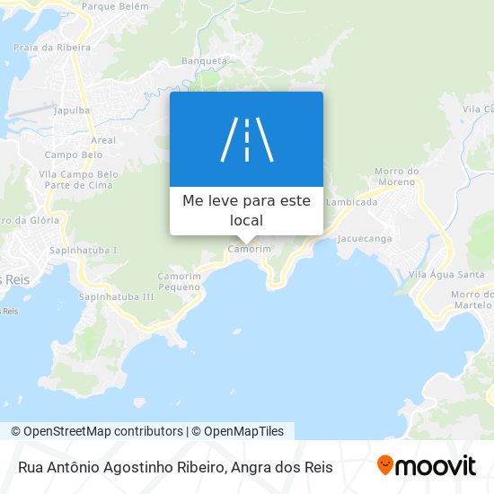 Rua Antônio Agostinho Ribeiro mapa