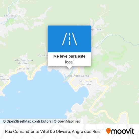 Rua Comandfante Vital De Oliveira mapa