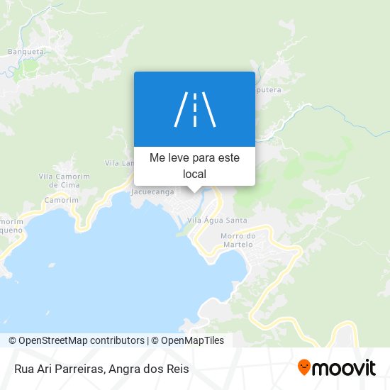 Rua Ari Parreiras mapa