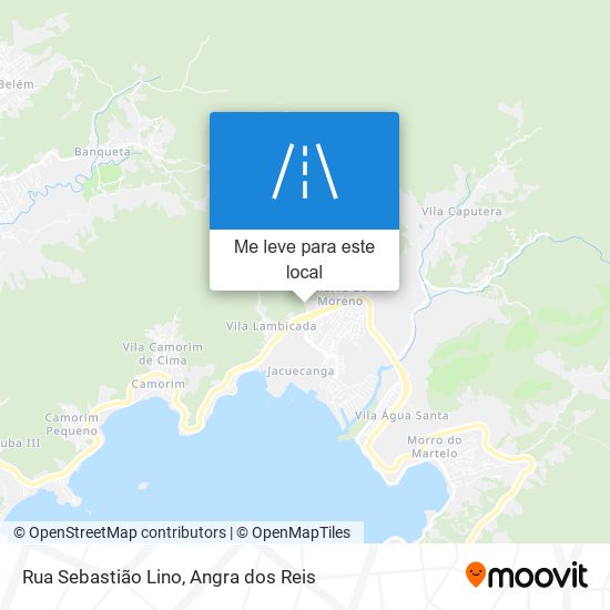 Rua Sebastião Lino mapa