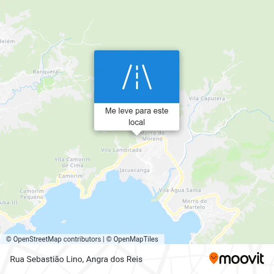 Rua Sebastião Lino mapa