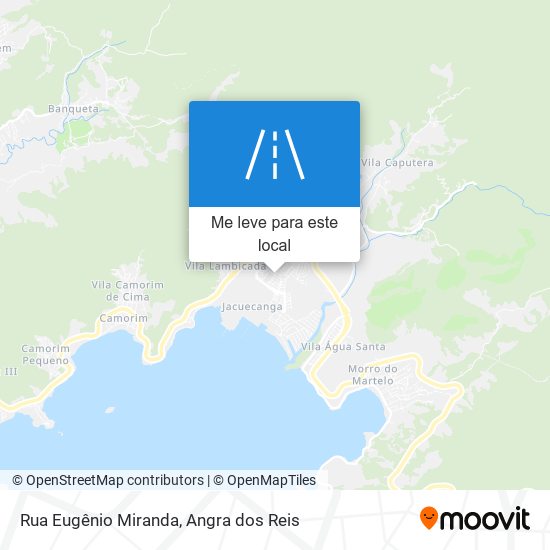 Rua Eugênio Miranda mapa